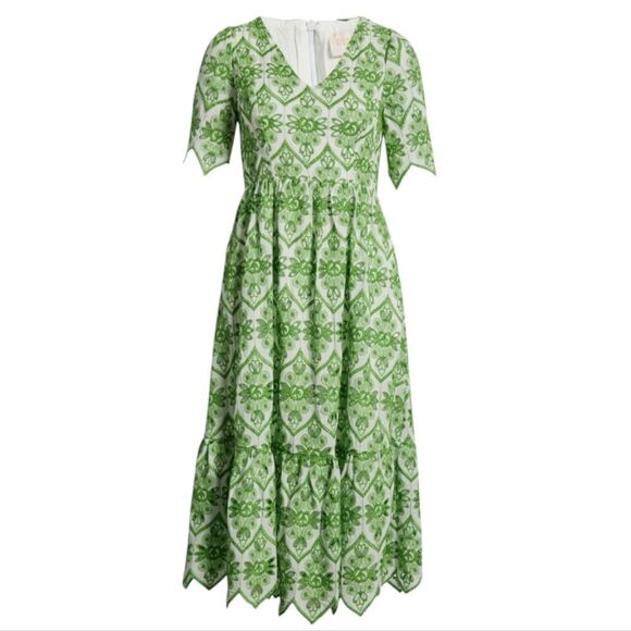 Cate Embroidered Midi Dress - Picture 5 of 10